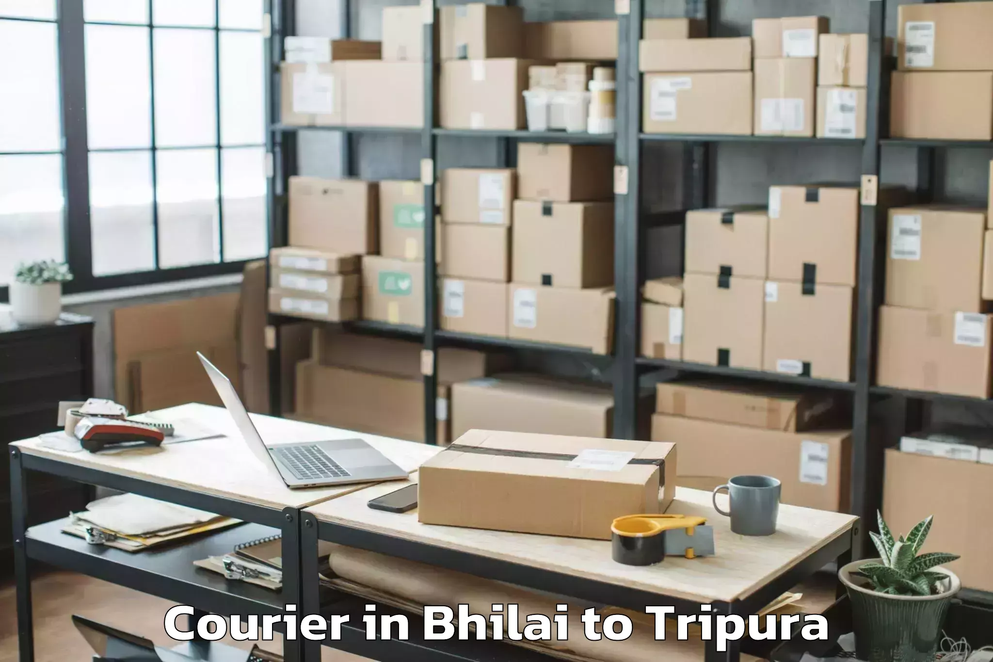 Top Bhilai to Manughat Courier Available